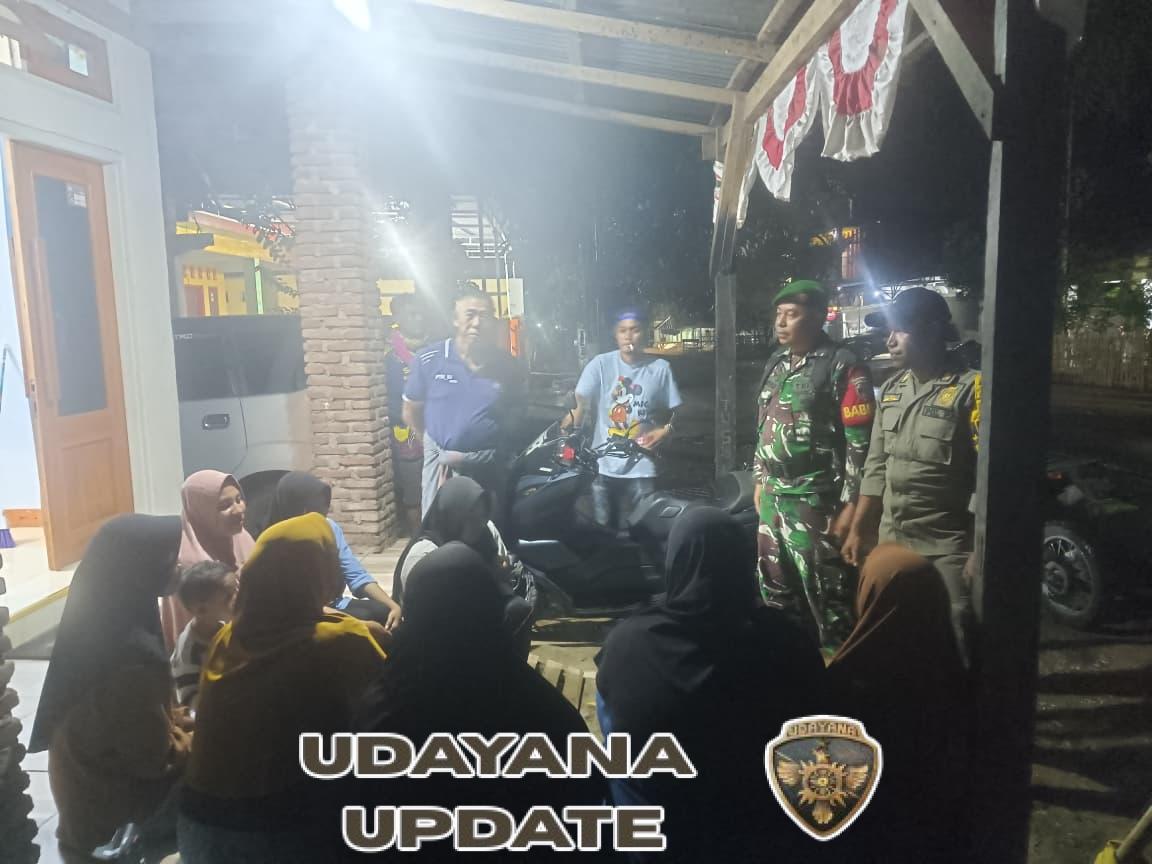 Patroli Siskamling Dipimpin Pelda Yusran, Pemuda Bolo Diimbau Jauhi Miras & Narkoba