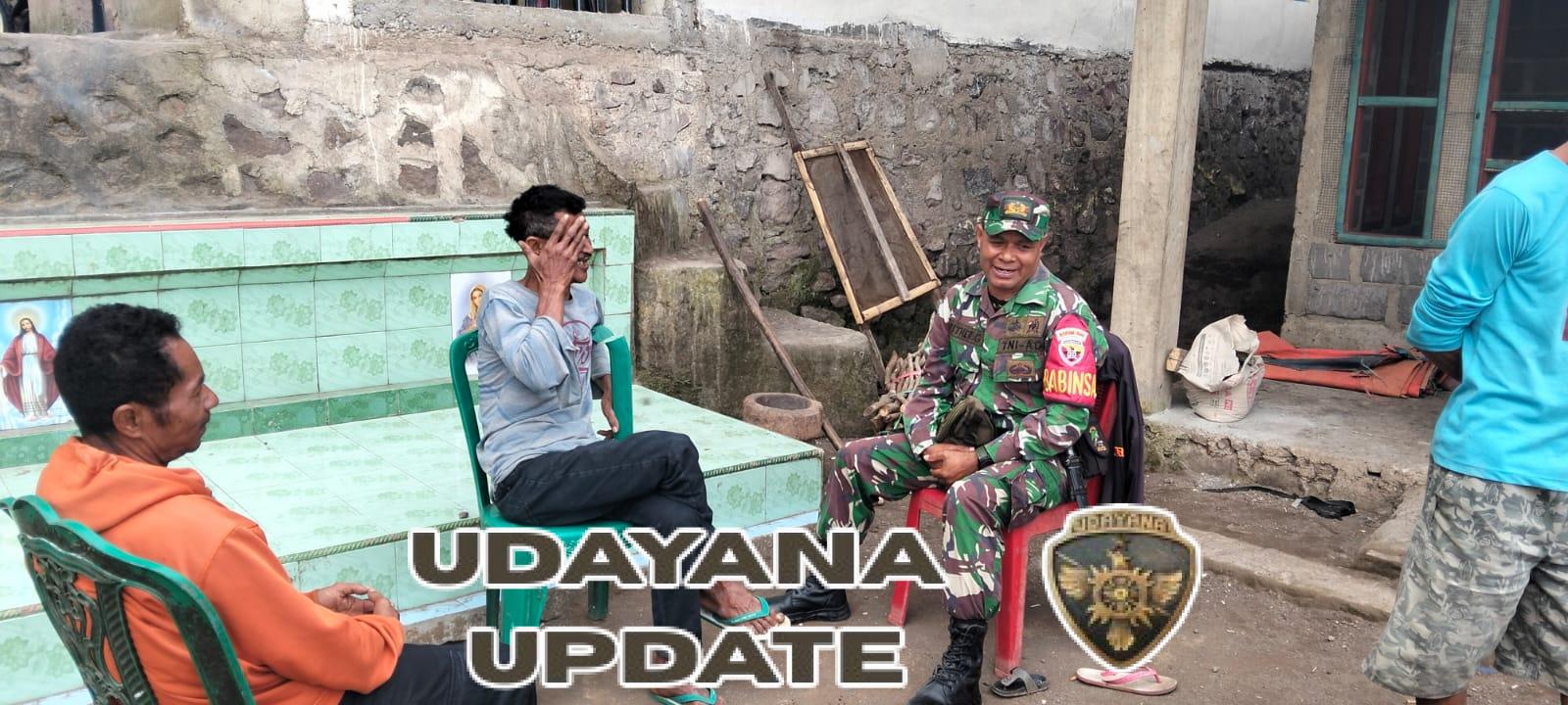 Babinsa Koramil 1602-01/Ende Perkuat Pamwil Lewat Kegiatan Komsos di Desa Binaan