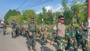 Yonif TP 834/WM meriahkan Karnaval Kebangsaan dan Persatuan di Kabupaten Nagekeo