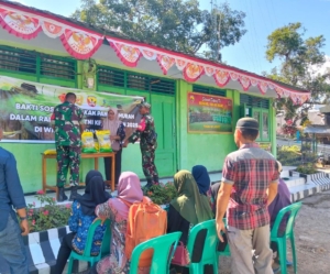 Koramil Wawo Gelar Gerakan Pangan Murah Jelang HUT TNI ke-80