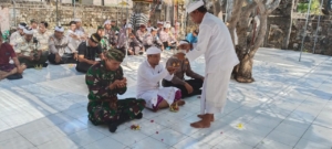 Danramil Banjar Bersama Forkopimcam Gelar Persembahyangan untuk Keselamatan Wilayah