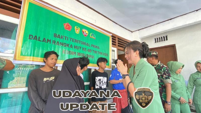 Peringatan HUT Ke-80 TNI, Dandim 1608/Bima Berikan Tali Asih untuk Veteran, Warakawuri dan Anak Yatim