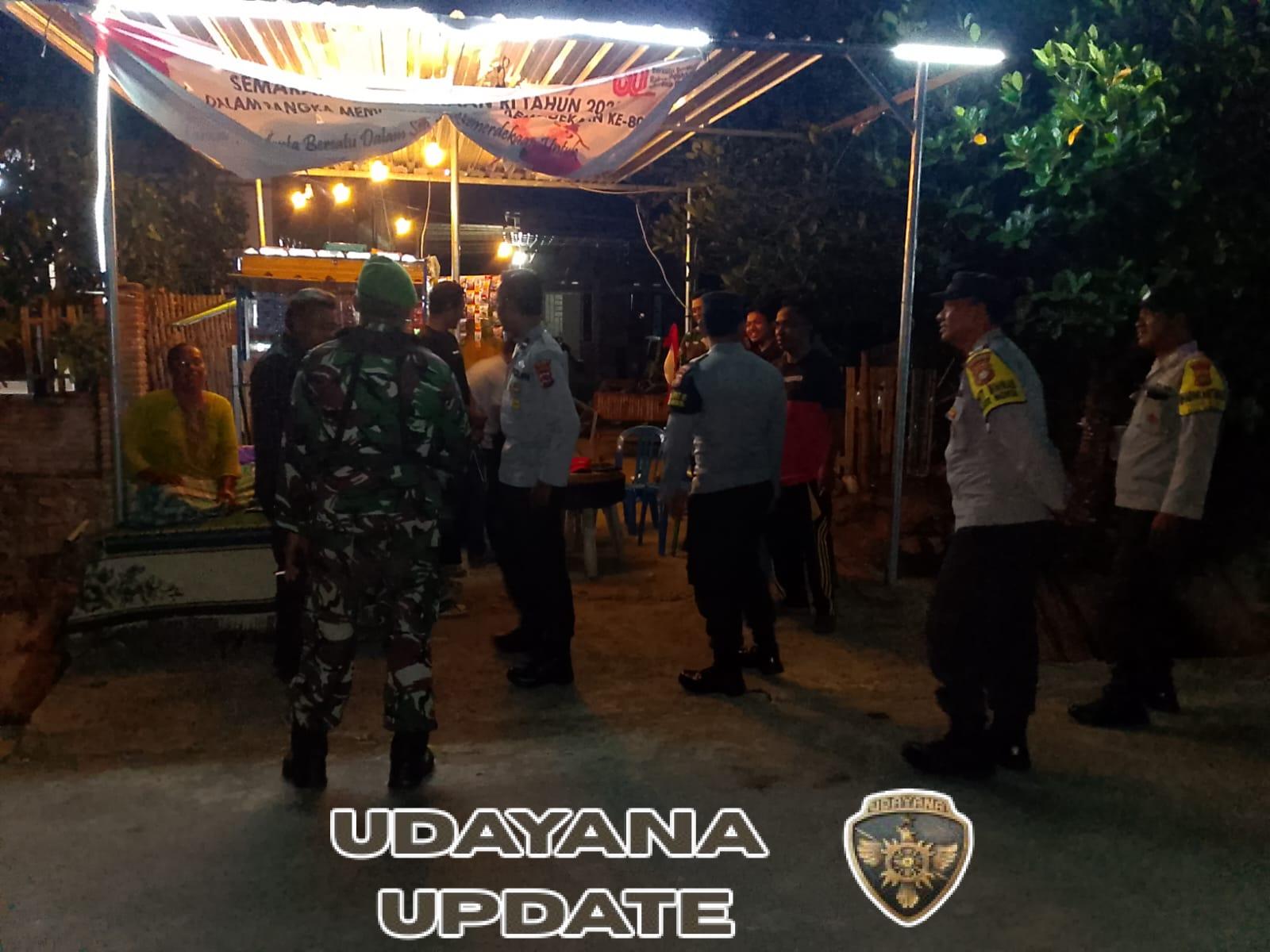 Kapolsek Monta dan Koramil 1608-07 Gelar Patroli Gabungan Antisipasi Gangguan Keamanan