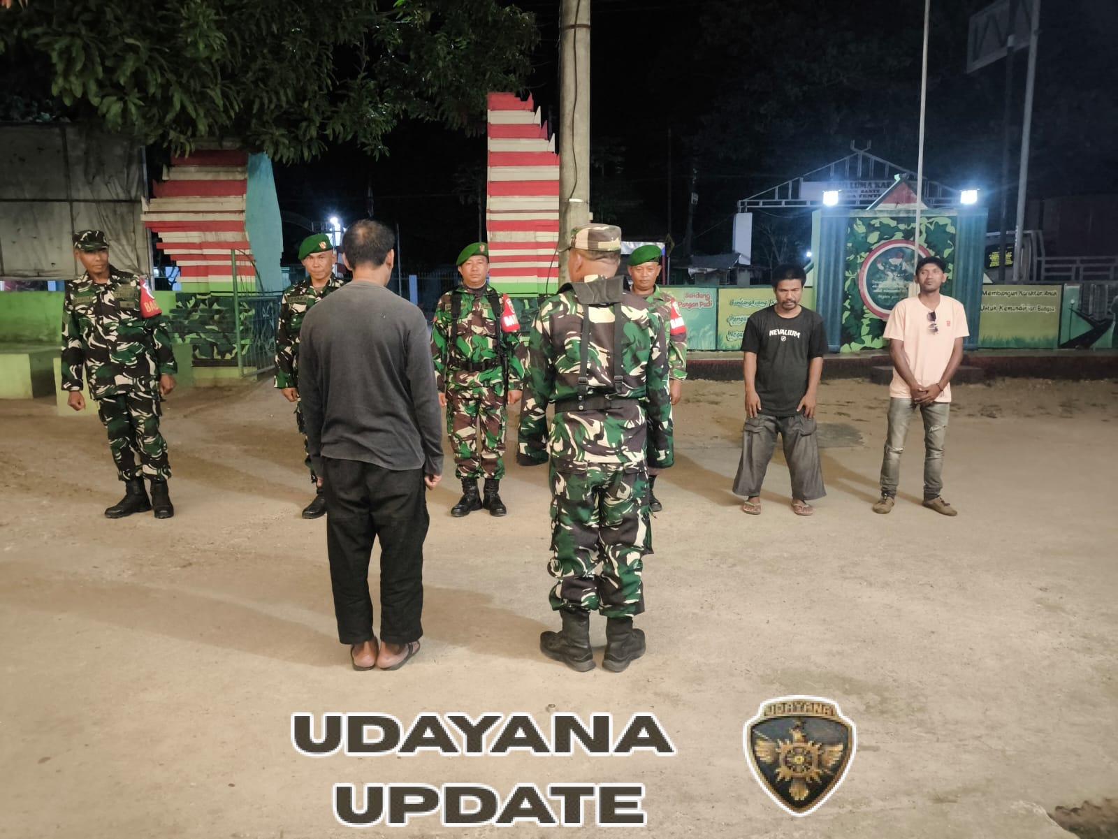 Pelda Suharto Pimpin Patroli Siskamling di Kecamatan Woha, Belo, dan Palibelo