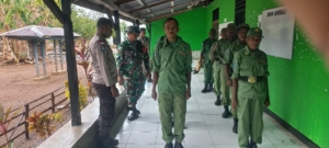Babinsa dan Aparat Desa Bersatu Wujudkan Linmas Tangguh Amfoang