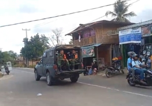 Wadanramil Monta Pimpin Apel dan Patroli Antisipasi Gangguan Keamanan Wilayah