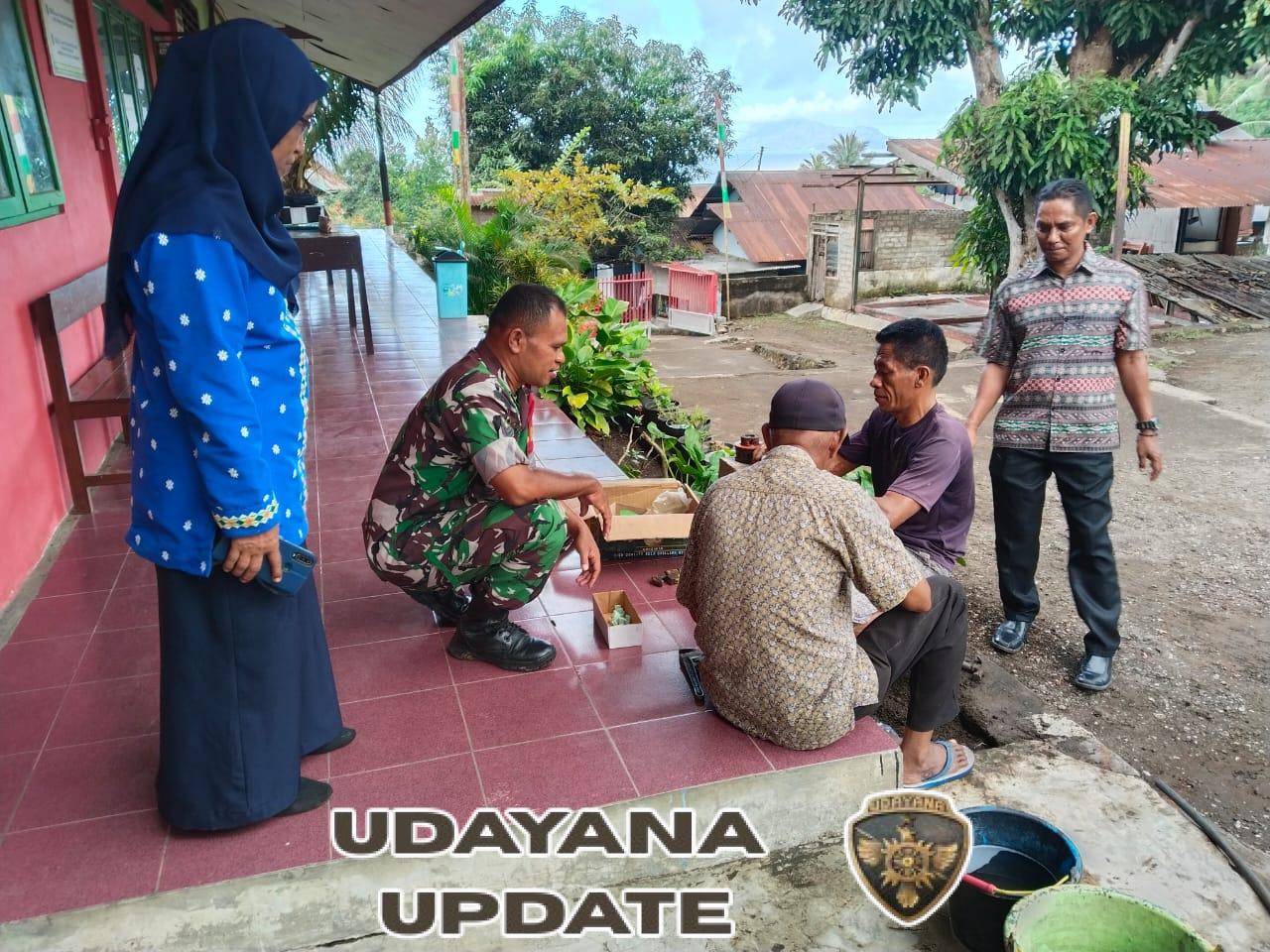 Babinsa Kodim 1602/Ende Tingkatkan Keamanan dan Sinergi di Lingkungan Sekolah Kota Ratu