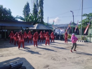 Arisan dan Senam Bersama, Momentum Penguatan Persit Manggelewa