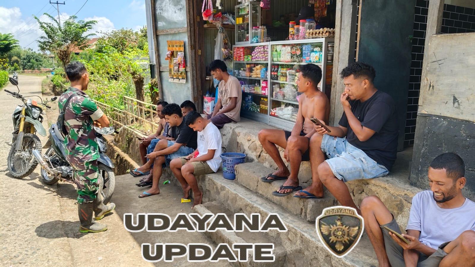 Babinsa Kodim 1602/Ende Aktif Jalin Komsos dan Monitoring Keamanan di Desa Unggu