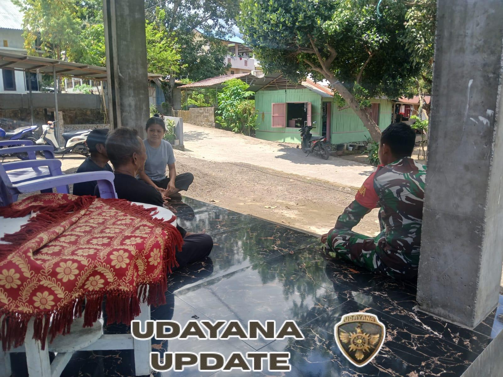 Babinsa Kodim 1602/Ende Tingkatkan Komsos dan Pamwil di Desa Bheramari