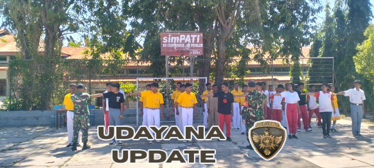 Sambut HUT TNI ke-80, Babinsa Koramil 1624-01 Latih PBB.