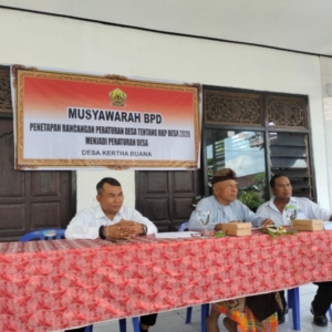 Babinsa 1623-04/Sidemen siap kawal rencana pembangunan Desa Kertha Buana.