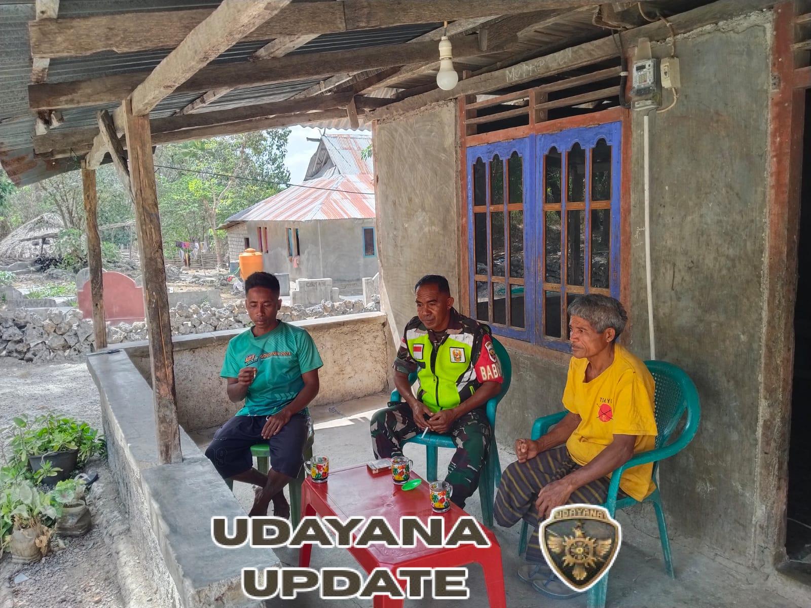 Serda Jose Timo Himbau Warga Dusun Oedai Perhatikan Kesehatan Lingkungan