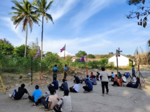 Tingkatkan Disiplin dan Nasionalisme, Satgas Pamtas Hadir di SMP S Putri ST. Xaverius