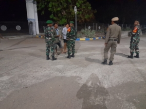 TNI Bersama Komponen Pendukung Gelar Patroli Gabungan Malam