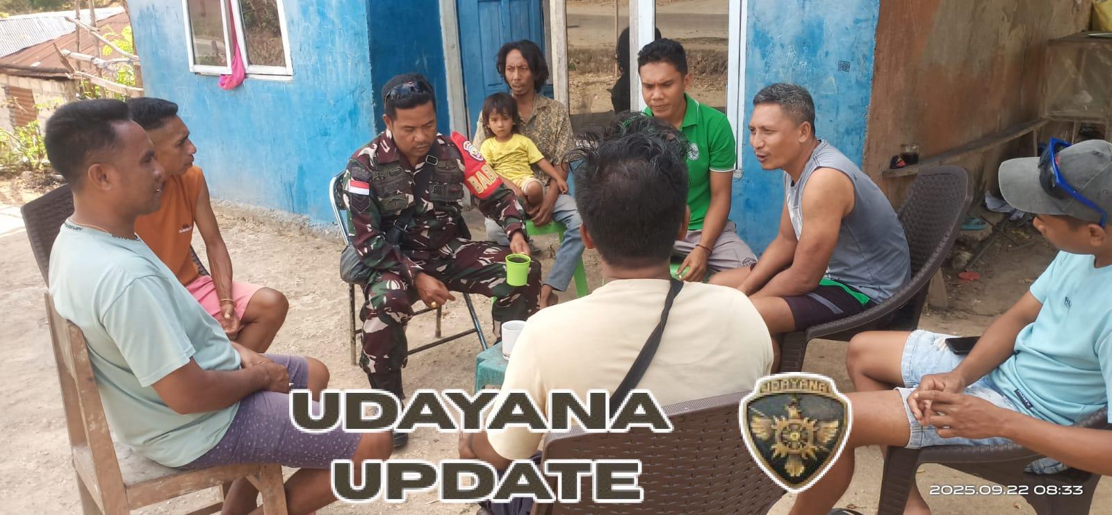 Babinsa Koramil Rote Barat Laut Aktif Dampingi Warga dan Sosialisasikan Seleksi TNI AD