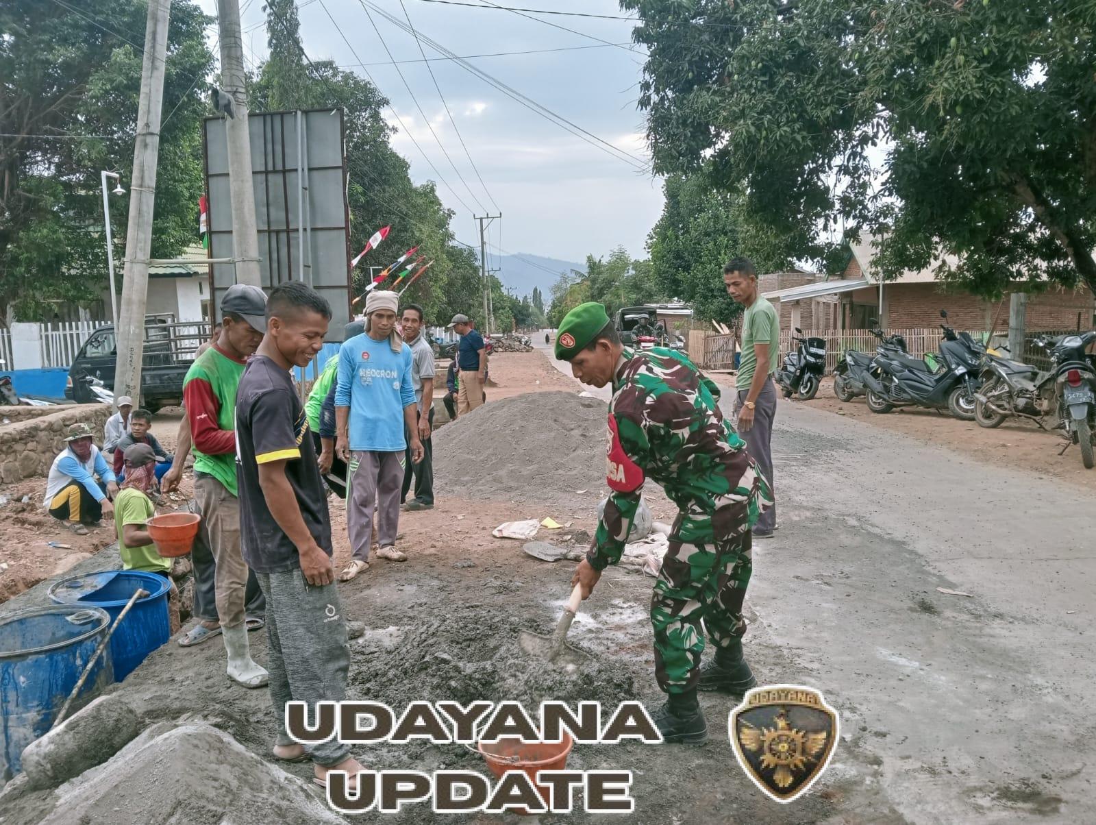 Sinergi TNI dan Masyarakat Donggo, Wujud Nyata Kebersamaan dalam Menjaga Budaya Gotong Royong