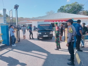 Koramil 1627/02 Pantai Baru Pantau Keberangkatan Kapal Garda Maritim 3 di Pelabuhan ASDP