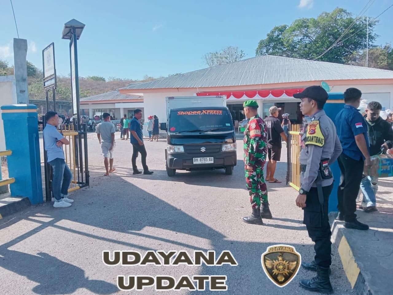 Koramil 1627/02 Pantai Baru Pantau Keberangkatan Kapal Garda Maritim 3 di Pelabuhan ASDP