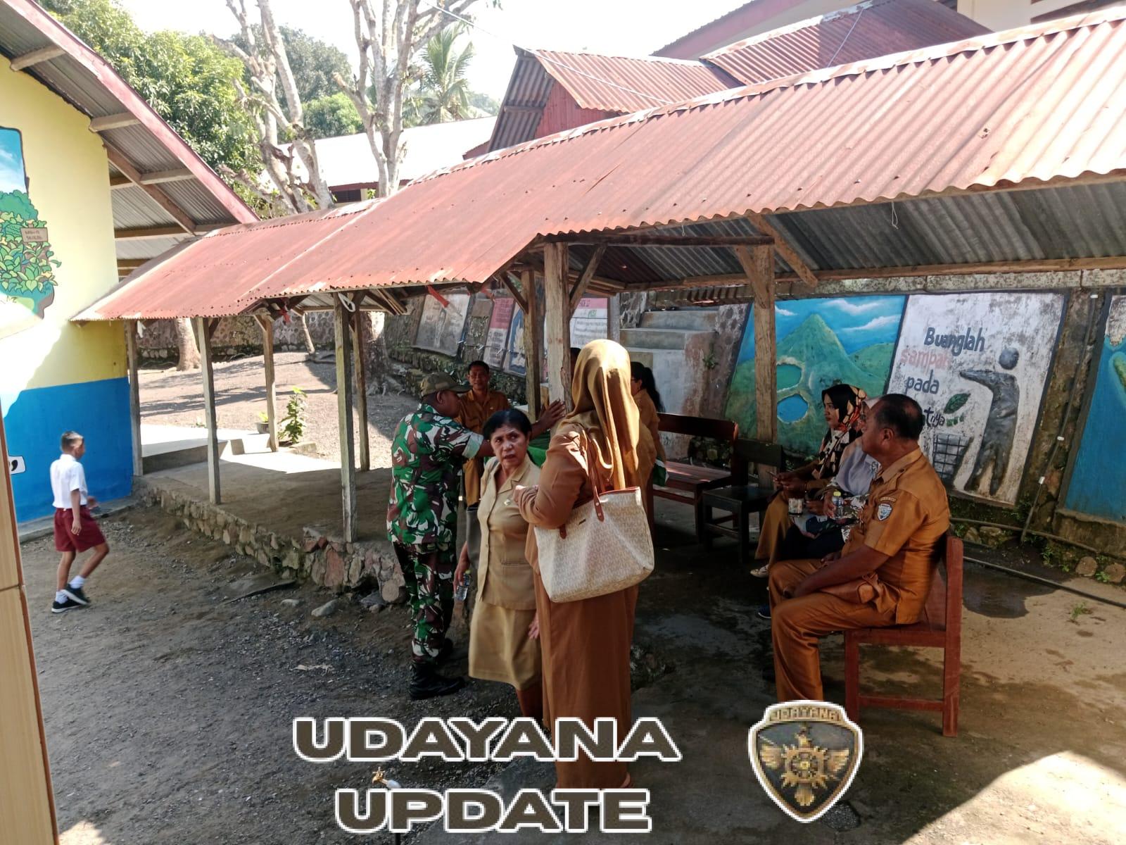 Babinsa Koramil 1602-01/Ende Gelar Puldatater, Dorong Keamanan di Lingkungan Sekolah