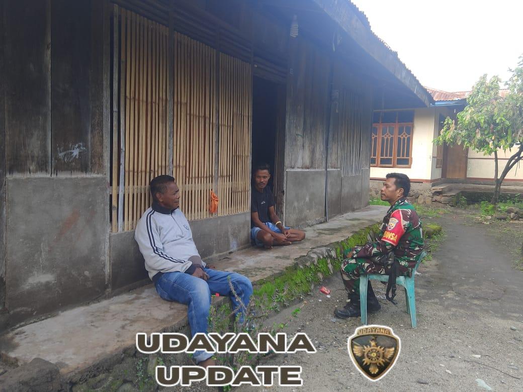 Babinsa Kodim 1602/Ende Aktif Jalin Komunikasi dengan Masyarakat Ngalukoja