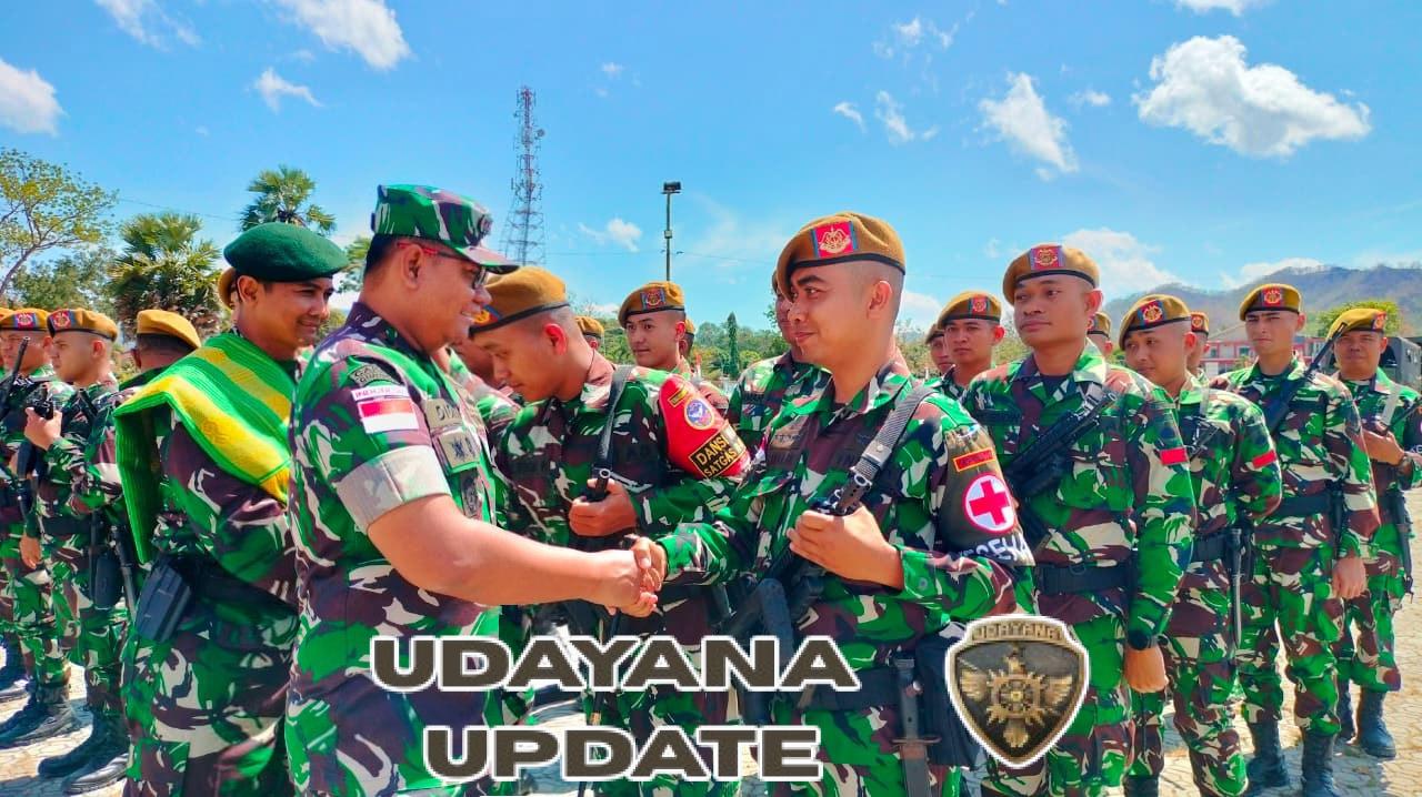 Dandim 1618/TTU Hadiri Acara Pelepasan Purna Tugas Satgas Pamtas RI–RDTL Yon Arhanud 15/DBY