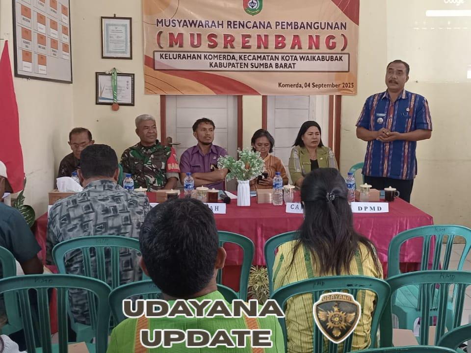 Babinsa Koramil 01/Loli Hadiri Musrenbang di Kelurahan Komerda