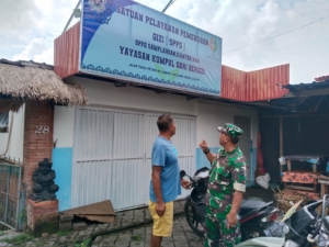 Pastikan Sarana dan Prasarana, Danramil 1616-01/Gianyar Lakukan Peninjauan Lokasi MBG