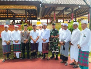 Dandim 1623/Karangasem turut hadir perayaan hari raya tumpek landep di Puri Agung Karangasem