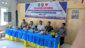 Sinergi Koramil dan Linmas Diperkuat demi Ketentraman dan Ketertiban Kota Bima