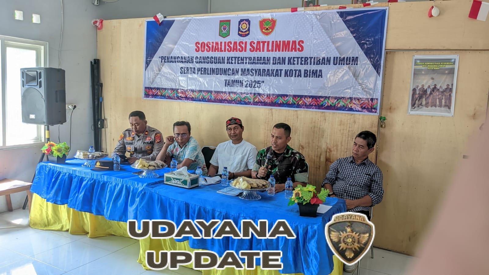 Sinergi Koramil dan Linmas Diperkuat demi Ketentraman dan Ketertiban Kota Bima