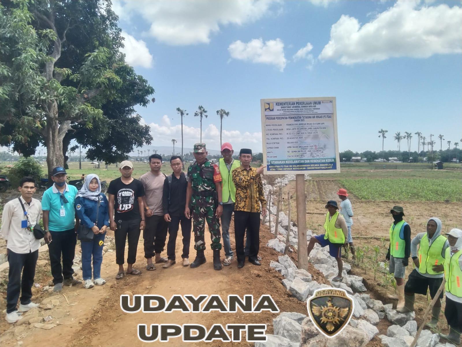 Pembangunan Irigasi Doronteli Resmi Dimulai, Babinsa dan Warga Lanta Bersinergi