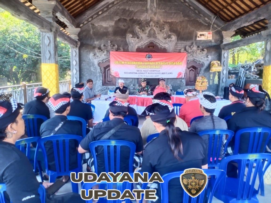 Peran Aktif Babinsa dalam Penguatan Sistem Pengamanan Terpadu Berbasis Desa Adat di Cempaga