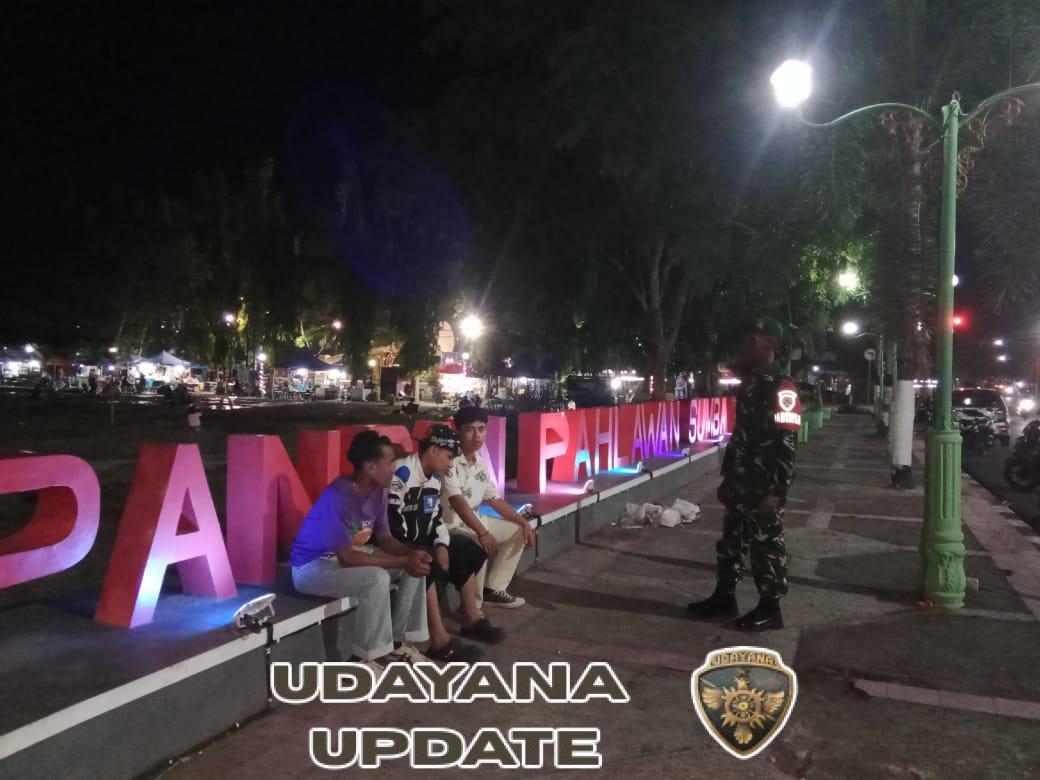 TNI Hadir di Tengah Warga, Koramil 1607-01/Sumbawa Laksanakan Patroli Mandiri