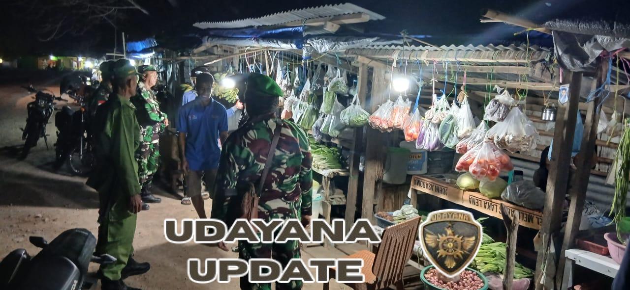 Patroli Siskamling Koramil Sabu Raijua Jaga Kondisi Kondusif