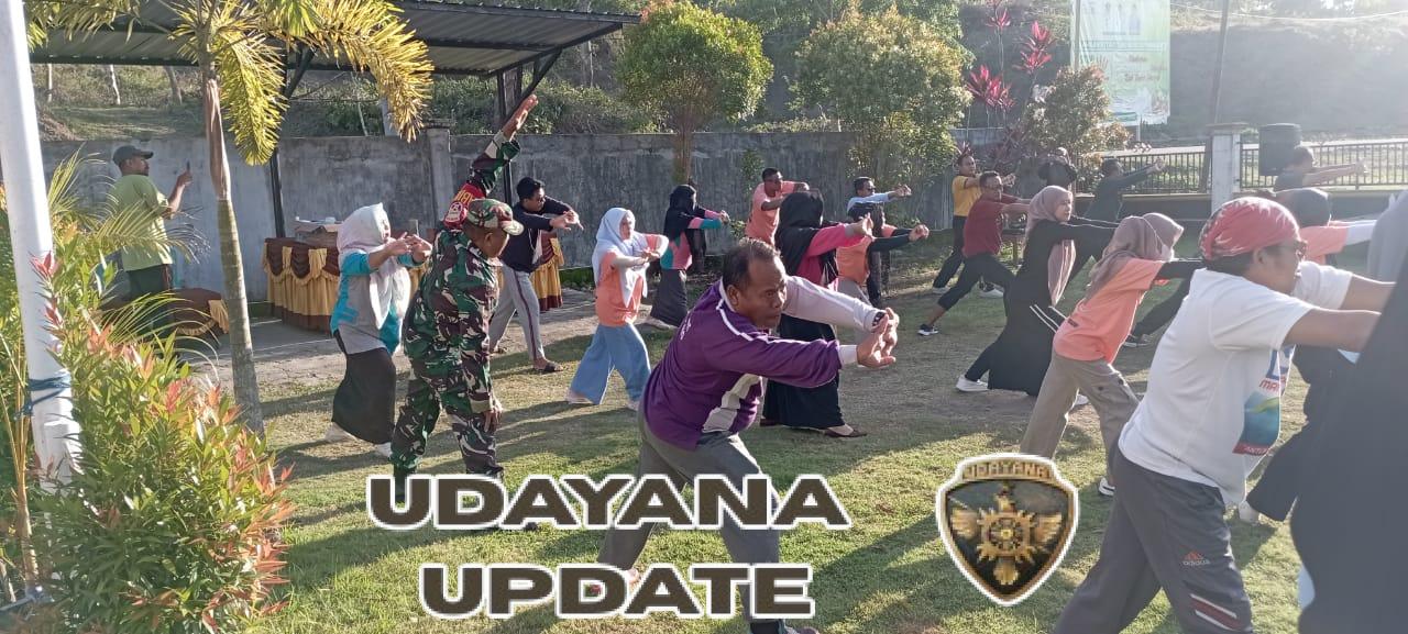 Sinergi TNI dan Pemerintah: Babinsa Sekongkang Bawah Ikut Senam Bersama Jaga Kebugaran Masyarakat