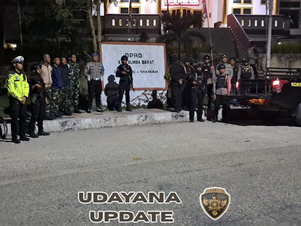 Sinergi Kodim 1613 dan Polres Sumba Barat, Patroli Malam Berlangsung Aman