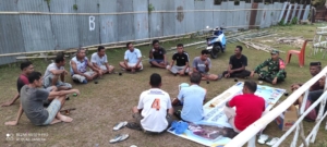 Komsos dan Pamwil Babinsa di Desa Maubasa Berjalan Lancar dan Tertib