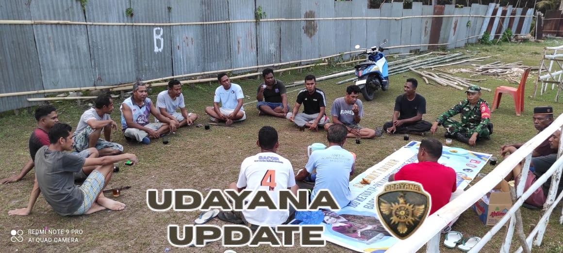 Komsos dan Pamwil Babinsa di Desa Maubasa Berjalan Lancar dan Tertib