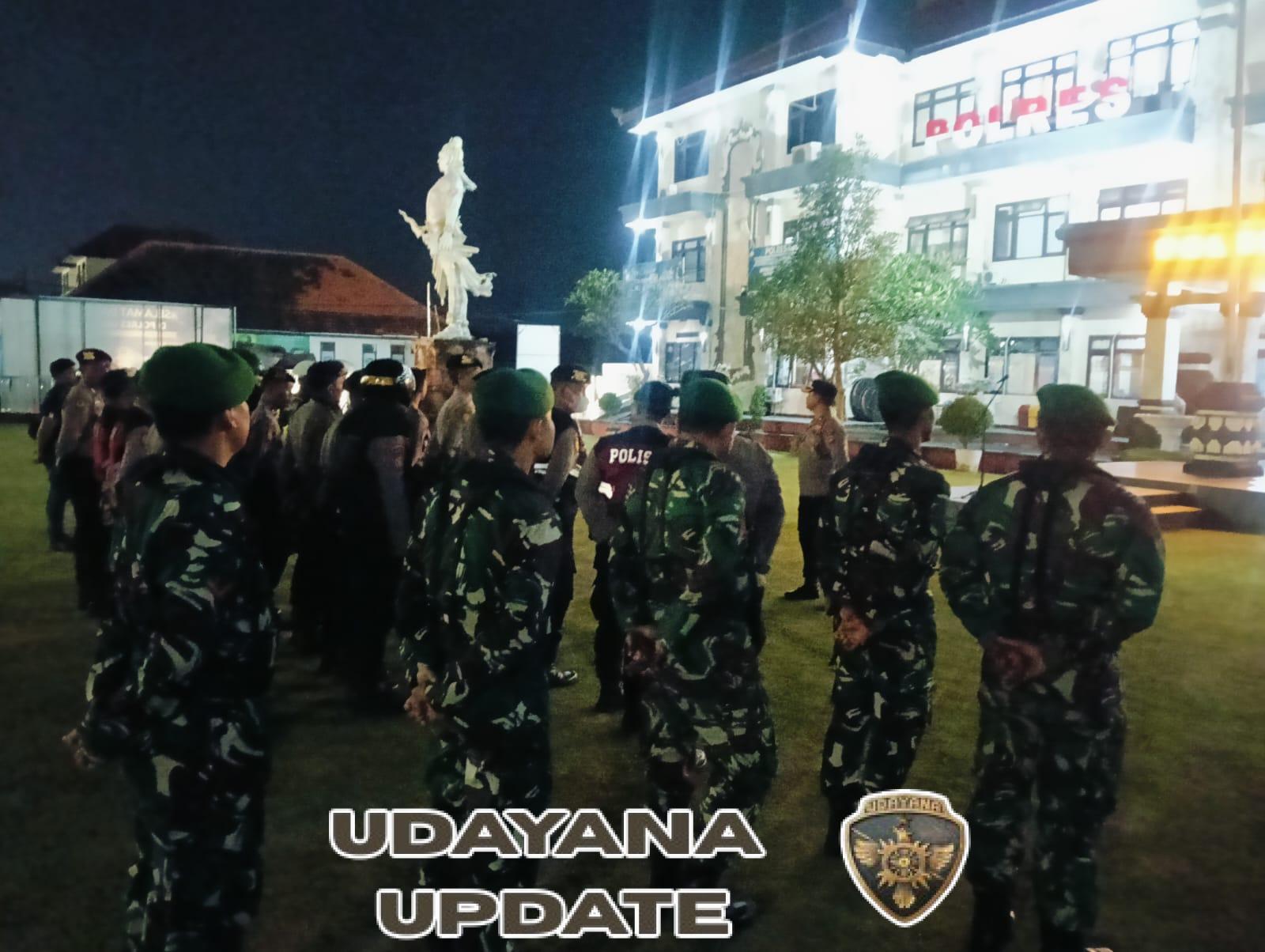 Soliditas Kodim 1616/Gianyar dan Polres Gianyar, Wujud Nyata Jaga Keamanan Wilayah