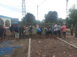 ‎Menjelang HUT ke-80 TNI, Koramil Lunyuk Gelar Karya Bhakti TNI Prima di Wilayah Binaan