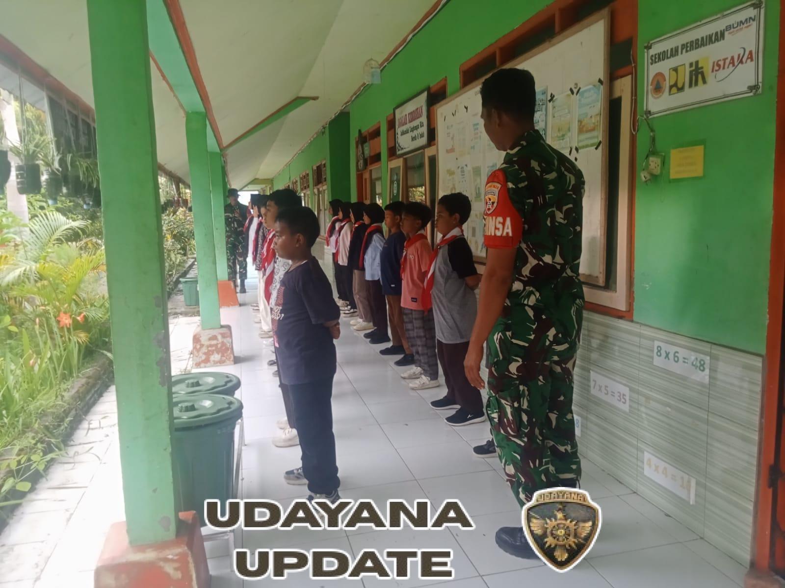 Pelatihan PBB di SDN Sapugara: Babinsa Jadi Teladan Bagi Generasi Muda