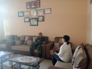 Tingkatkan Komunikasi dan Kerja Sama, Danramil Seririt Sambangi RS Tangguwisia