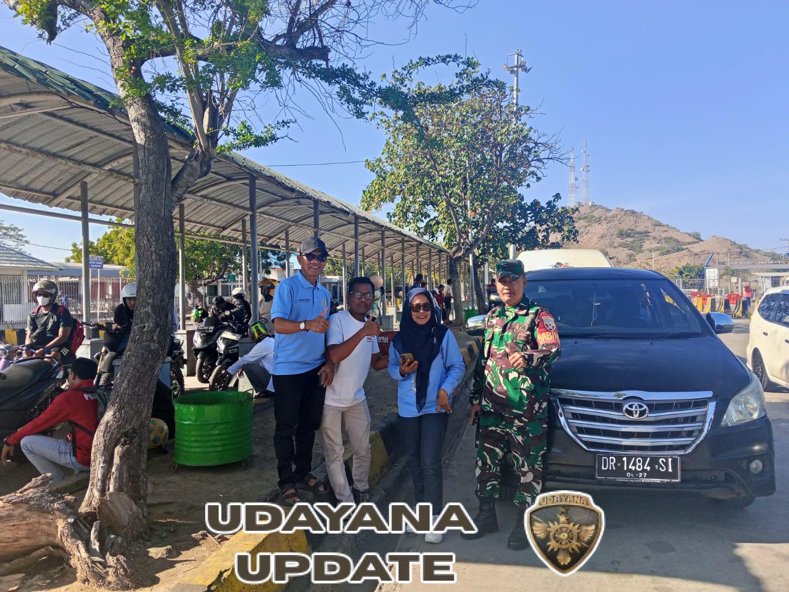 Sertu Chaeruddin Pastikan Aktivitas di Pelabuhan Poto Tano Aman dan Lancar