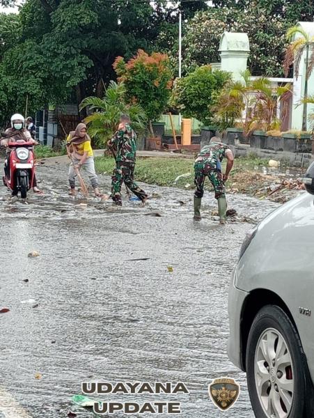 Desa Apitaik Daya Diterjang Banjir, Kolaborasi TNI dan Warga Diganjar Apresiasi