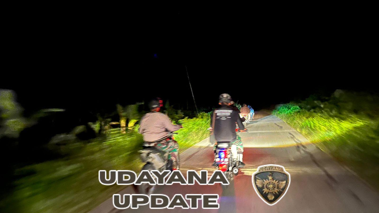 Tingkatkan Rasa Aman, TNI dan Aparat Kelurahan Weekarou Gelar Patroli Malam