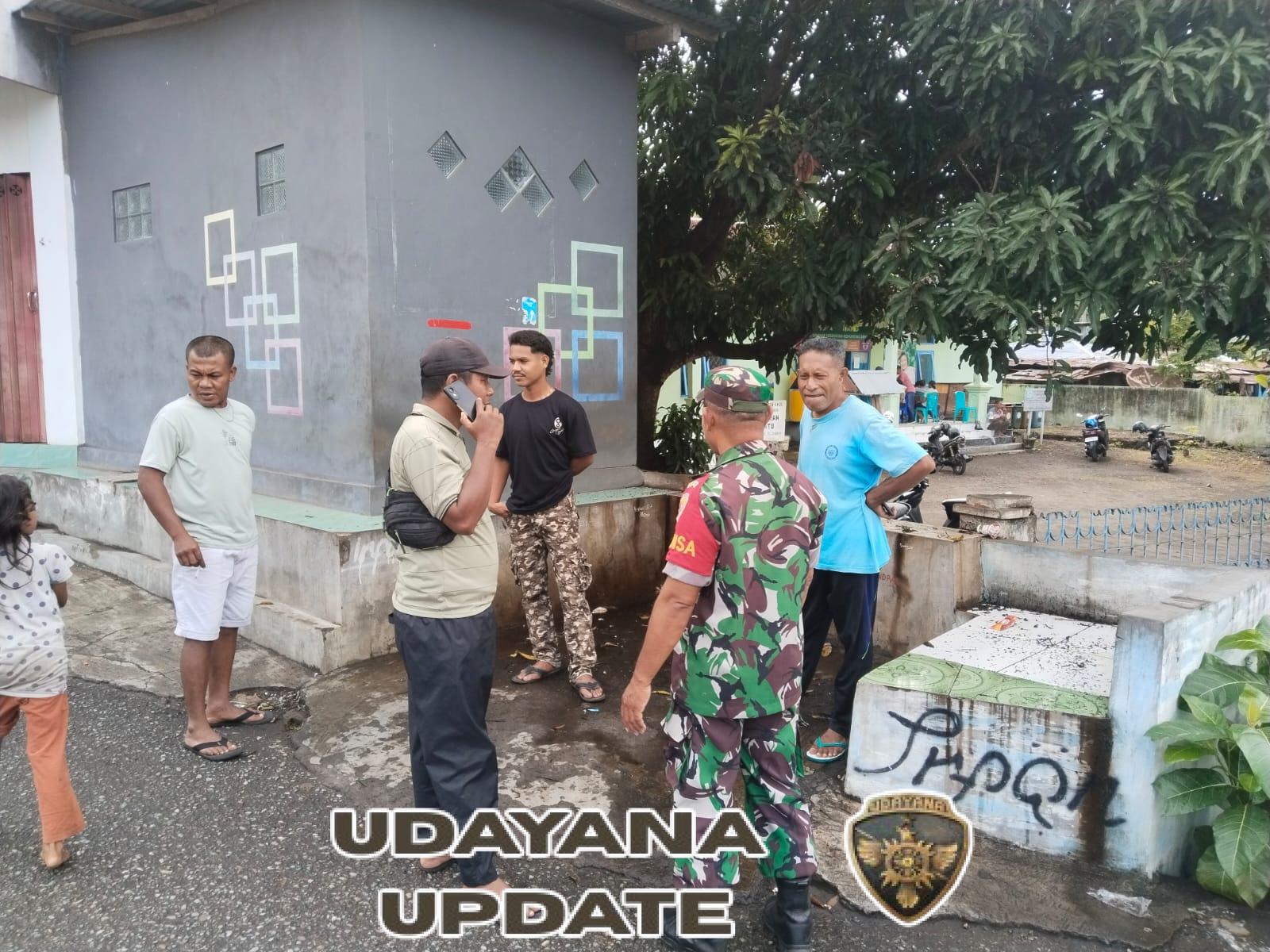 Tingkatkan Sinergitas, Babinsa Kodim 1602/Ende Ajak Masyarakat Peduli Lingkungan dan Jauhi Miras