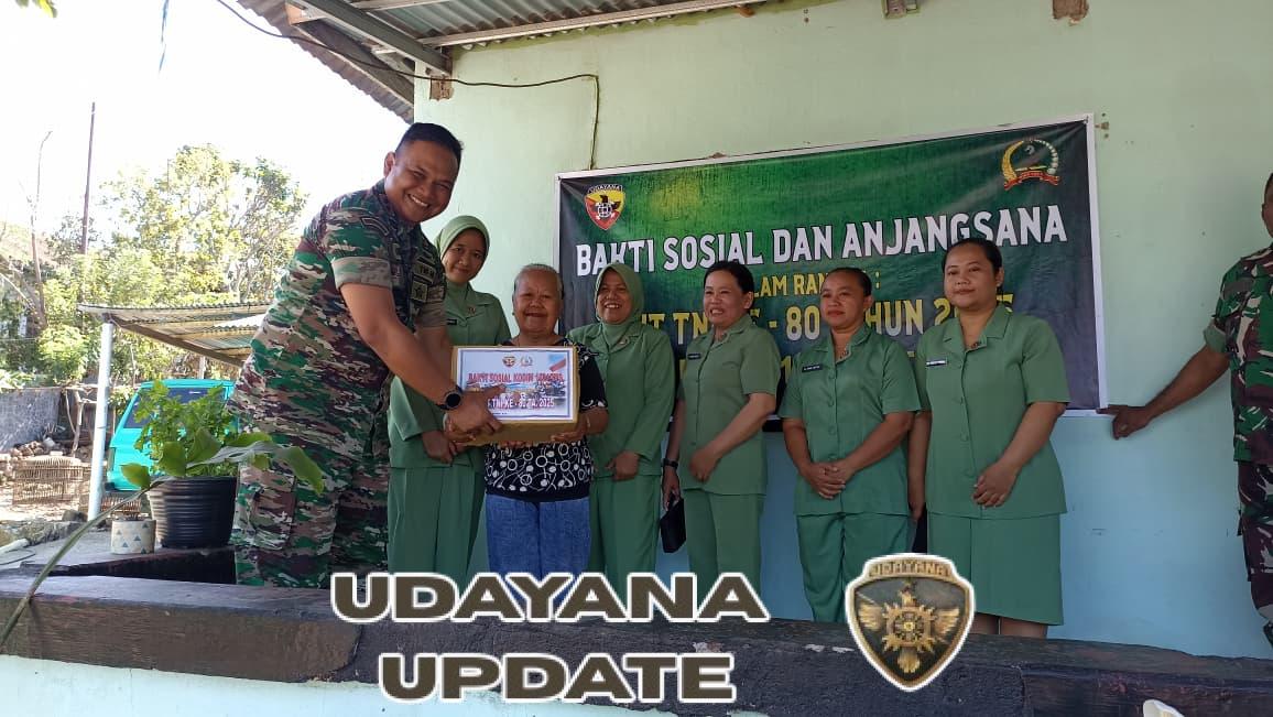 Dalam Rangka HUT TNI Ke 80, Kodim 1621/TTS Laksanakan Anjangsana Ke Para Warakawuri Dan Panti Asuhan