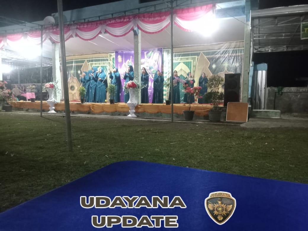 Syiar Islam di Alas Barat, Babinsa Bersama Warga Meriahkan Lomba Solawatan