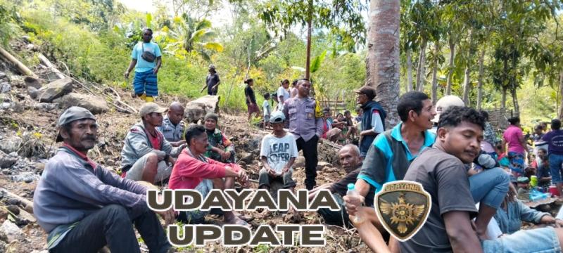 Karya Bakti di Desa Ngguwa: Babinsa dan Warga Bersatu Jaga Lingkungan